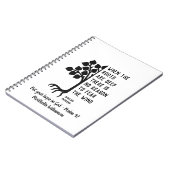 Aangepast WANNEER DE ROOTS Inspirerend ZIJN Notitieboek (Linkerzijde)