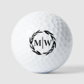 Aangepast Wapen Monogram Golfballen (Voorkant)
