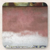 aangepast wasroze en wit bier onderzetter (Voorkant)