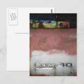 aangepast wasroze en wit briefkaart (Voorkant / Achterkant)