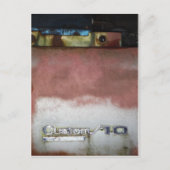 aangepast wasroze en wit briefkaart (Voorkant)