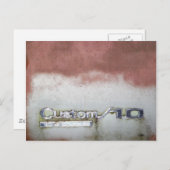 aangepast wasroze en wit briefkaart (Voorkant / Achterkant)