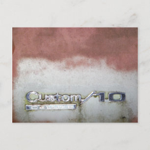 aangepast wasroze en wit briefkaart