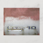 aangepast wasroze en wit briefkaart (Voorkant)