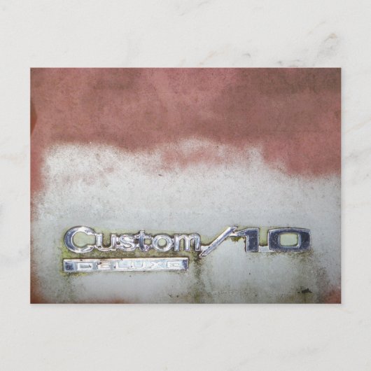 aangepast wasroze en wit briefkaart (Voorkant)