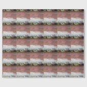 aangepast wasroze en wit cadeaupapier (Vlak)