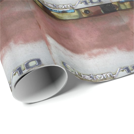 aangepast wasroze en wit cadeaupapier (Rol Hoek)