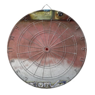 aangepast wasroze en wit dartbord