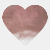 aangepast wasroze en wit hart sticker (Voorkant)
