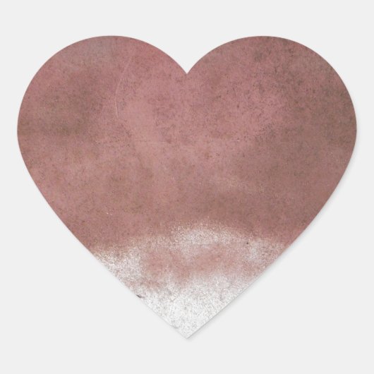 aangepast wasroze en wit hart sticker (Voorkant)