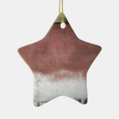 aangepast wasroze en wit keramisch ornament (Rechts)