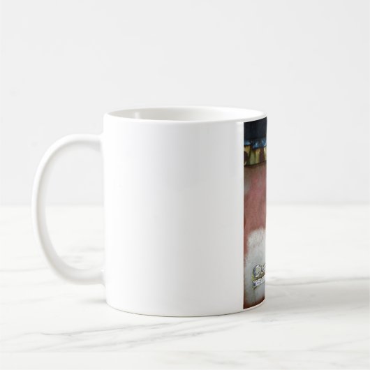 aangepast wasroze en wit koffiemok (Links)