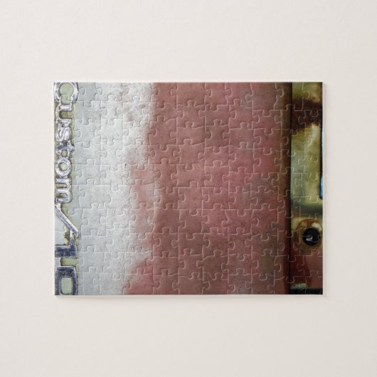 aangepast wasroze en wit legpuzzel (Horizontaal)