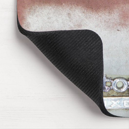 aangepast wasroze en wit muismat (Hoek)