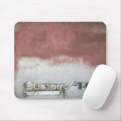 aangepast wasroze en wit muismat (Met muis)