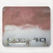 aangepast wasroze en wit muismat (Voorkant)