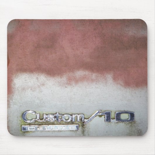 aangepast wasroze en wit muismat (Voorkant)