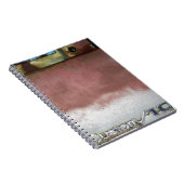 aangepast wasroze en wit notitieboek (Rechterzijde)