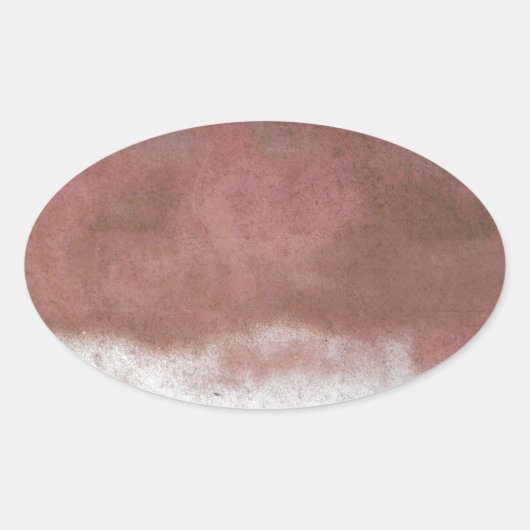 aangepast wasroze en wit ovale sticker (Voorkant)