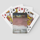 aangepast wasroze en wit pokerkaarten (Achterkant)