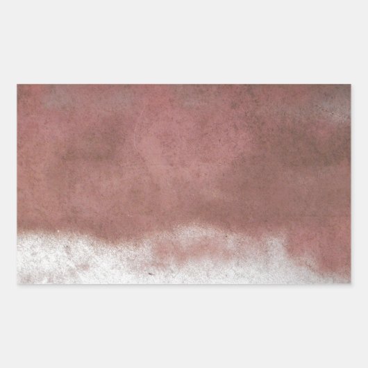 aangepast wasroze en wit rechthoekige sticker (Voorkant)