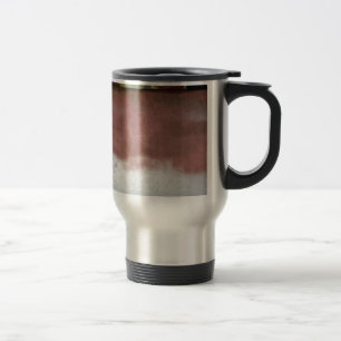 aangepast wasroze en wit reisbeker