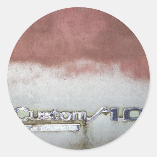 aangepast wasroze en wit ronde sticker (Voorkant)