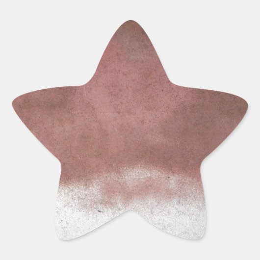 aangepast wasroze en wit ster sticker (Voorkant)