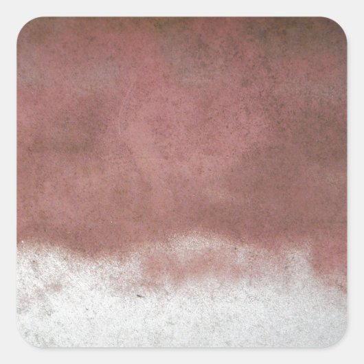 aangepast wasroze en wit vierkante sticker (Voorkant)