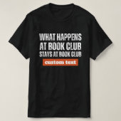 Aangepast Wat gebeurt bij Book Club Blijft bij het T-shirt (Design voorkant)