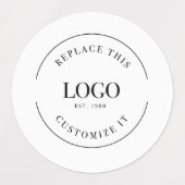 Aangepast waterdicht bedrijfslogo labels (Design 1)