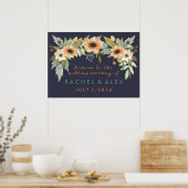 Aangepast Waterverf afvlakken WelkomstPoster Poster (Keuken)