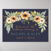 Aangepast Waterverf afvlakken WelkomstPoster Poster (Voorkant)