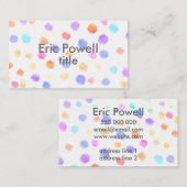 aangepast waterverf modern design-visitekaartje visitekaartje (Voorkant / Achterkant)