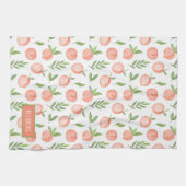 Aangepast waterverf Peach Patroon Theedoek (Horizontaal)