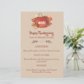 Aangepast Waterverf pompoen Thanksgiving bruin men (Staand voorkant)