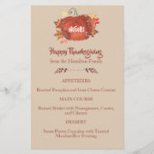 Aangepast Waterverf pompoen Thanksgiving bruin men (Voorkant)