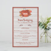 Aangepast Waterverf pompoen Thanksgiving grijs men (Staand voorkant)