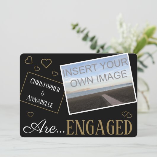 Aangepast, we hebben een speciale aanmaningsfoto aankondiging (Staand voorkant)