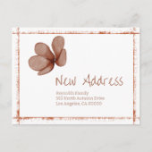 Aangepast We hebben nieuw adres verplaatst Feestdagenkaart (Voorkant)