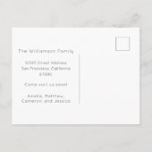 Aangepast We hebben verhuisd Nieuwe Home Retro Vib Briefkaart (Achterkant)