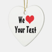 Aangepast We Love Ornament (Links)