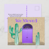 Aangepast We verhuisden Paarse Deuren Zuidwest Cac Briefkaart (Voorkant / Achterkant)