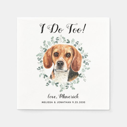 Aangepast weddenschap als huisdier dat ik doe met servet (Voorkant)