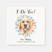 Aangepast weddenschap als ik te veel gouden retroc servet (Voorkant)