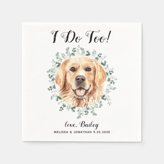 Aangepast weddenschap als ik te veel gouden retroc servet (Voorkant)