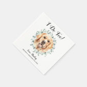 Aangepast weddenschap als ik te veel gouden retroc servet (Hoek)