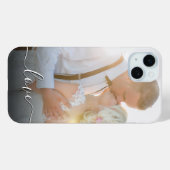 Aangepast weddenschap-fotoliefdesscript Case-Mate iPhone case (Achterkant (horizontaal))
