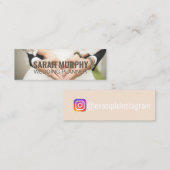 Aangepast 'Wedding Planner'-instagram Mini Visitekaartje (Voorkant / Achterkant)
