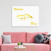Aangepast weduwde Bliss Rings Wrapped Canvas Afdruk (Insitu (Woonkamer))